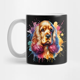 Bright Watercolor Cocker Spaniel Mug